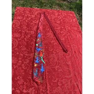 Sunshine Ties Kangaroo Theme Mens Tie Vintage Red Blue Green Silk Koala yellow